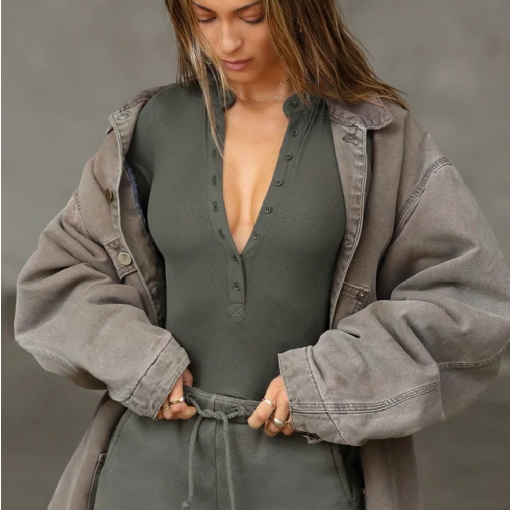 Joah Brown Olive Long Sleeve